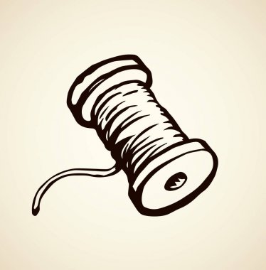 İplik makarası. Vektör çizim