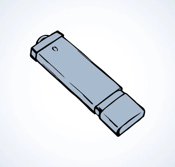 Clé USB. Dessin vectoriel — Image vectorielle