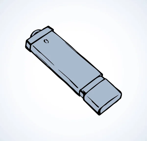 Flash drive. Gambar vektor - Stok Vektor