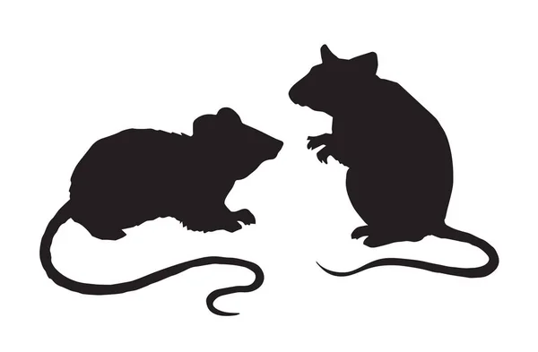 Ratón. Dibujo vectorial — Vector de stock