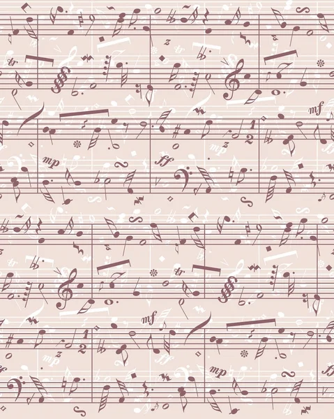 Vektör piyano sheet music — Stok Vektör