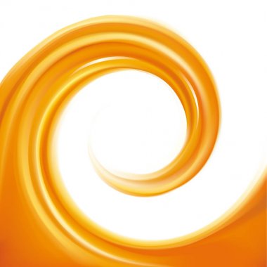 Vektör arka plan. Çerçeve curl sıvı yüzeyinin
