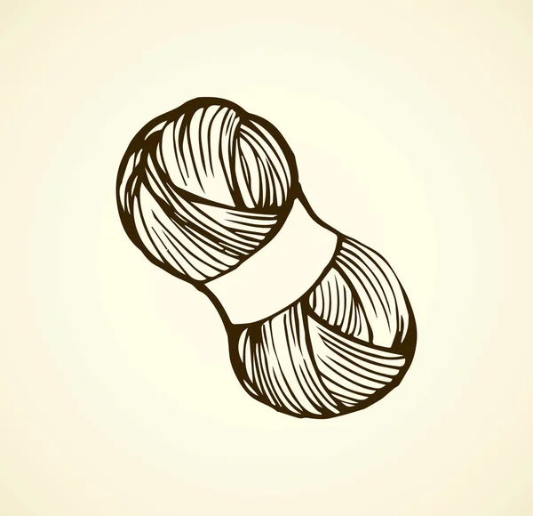 Knitting. Vector drawing — Stock Vector