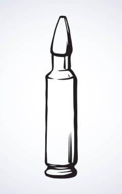 Askeri roket. Vektör çizim