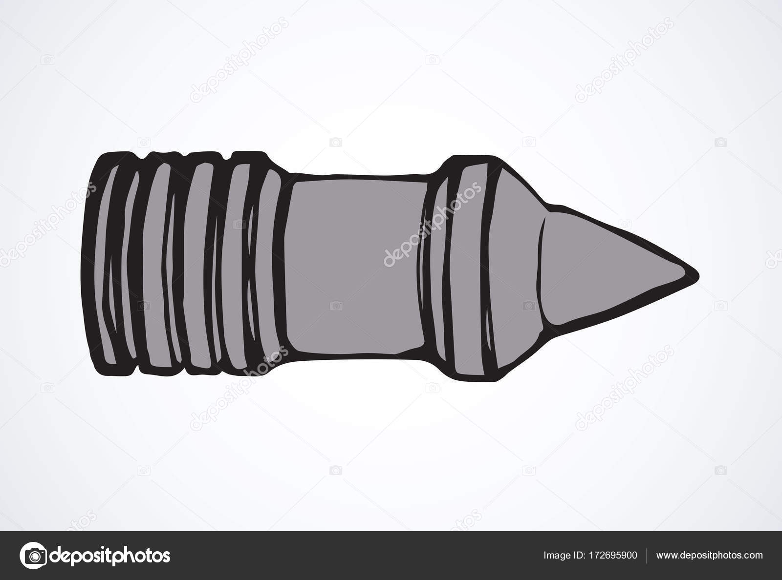 Military rocket. Vector drawing Stock Vector Image by ©Marinka #172695900