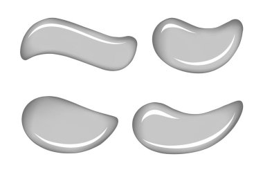 Beyaz deri kozmetik krem vektör damla