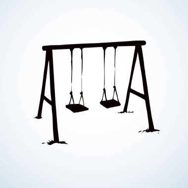 Vektör çizim. İç içe geçmiş oyuncak bebek