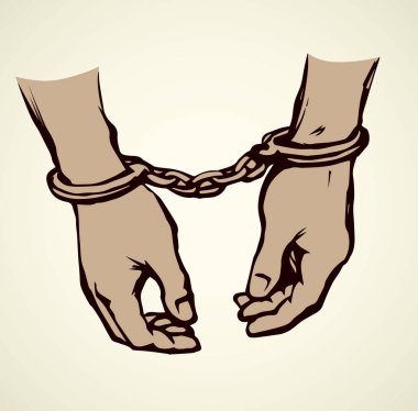 Kelepçe. Vektör çizim