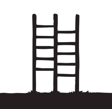 Vektör çizim. Merdiven