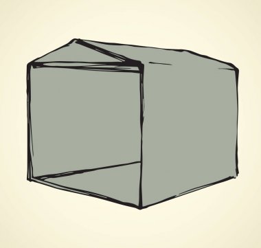 Çadır. Vektör çizim