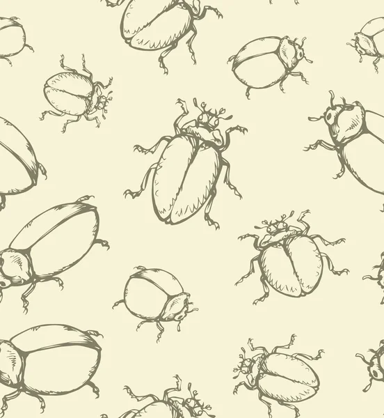 Escarabajo. Dibujo vectorial — Archivo Imágenes Vectoriales