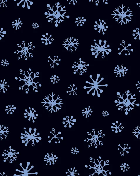 Copos de nieve. Ilustración vectorial — Vector de stock