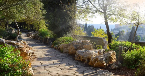 Vista de Jerusalém do Monte das Oliveiras — Fotografia de Stock