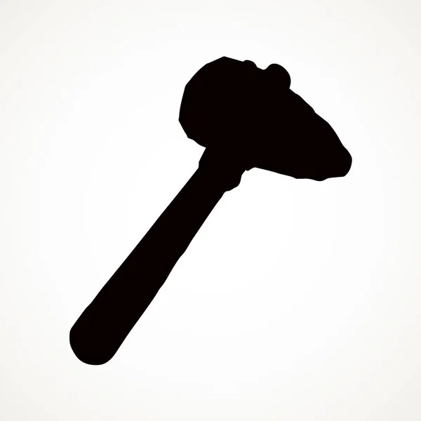 Prähistorischer Hammer. Vektorzeichnung — Stockvektor
