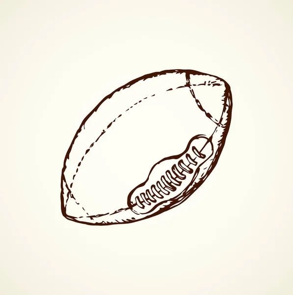 Rugbybal. Vector tekening — Stockvector