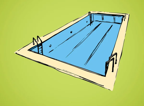 Piscina. Dibujo vectorial — Archivo Imágenes Vectoriales