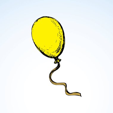 Şişme balon. Vektör çizim