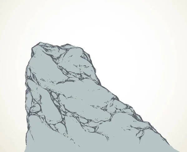 Cliff. Dibujo vectorial — Vector de stock