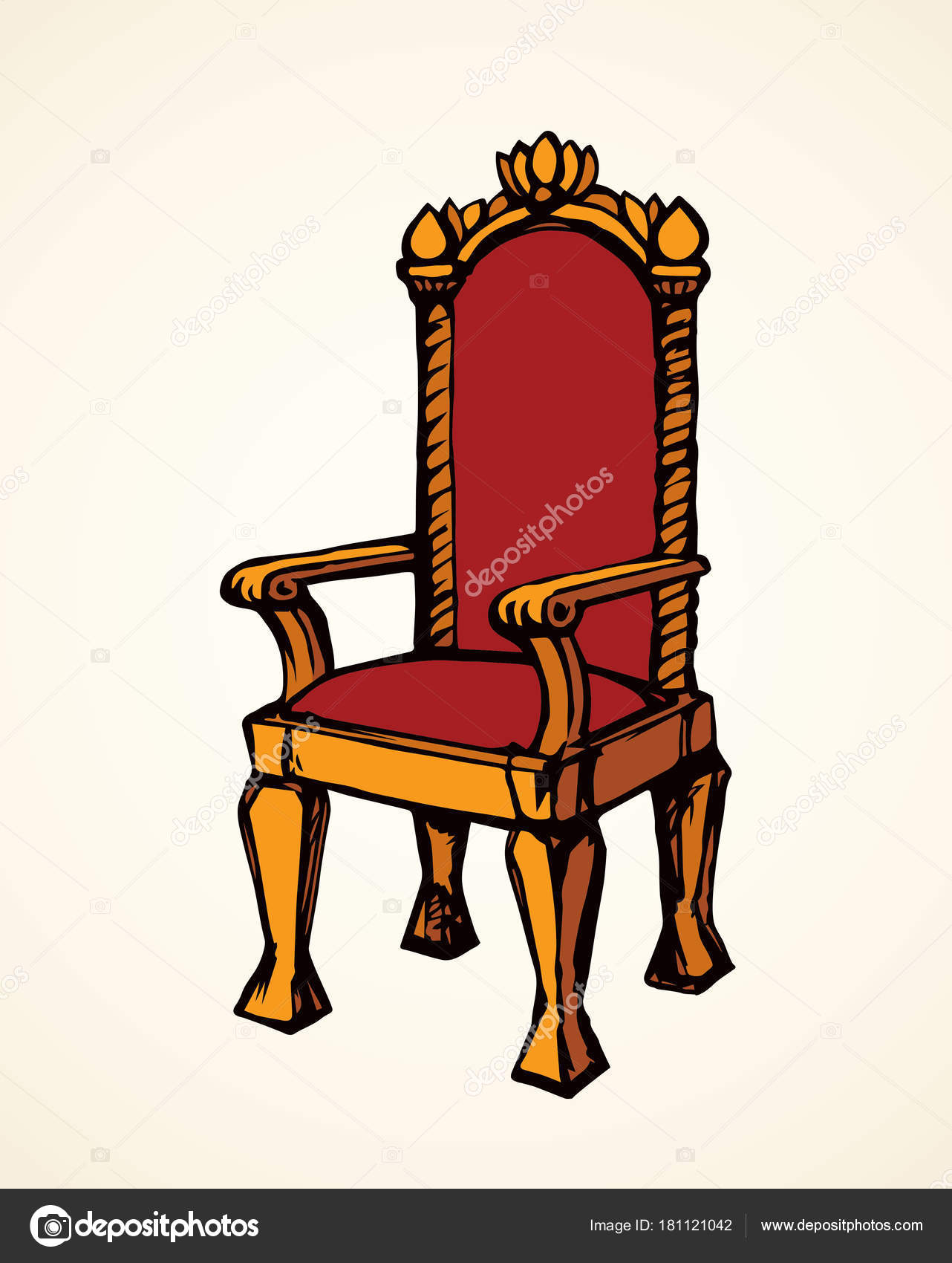 Cartoon throne chair Vector Art Stock Images | Depositphotos