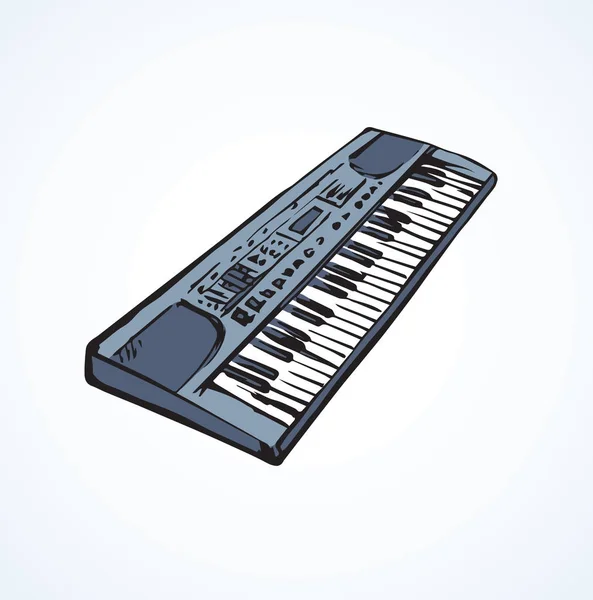 Synthesizer. Vector tekening — Stockvector