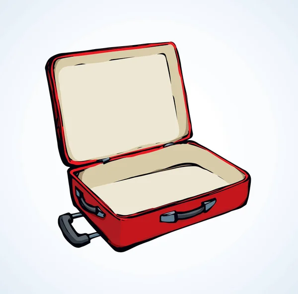 Une valise. Dessin vectoriel — Image vectorielle