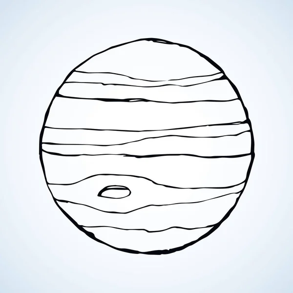 Юпитер. Векторный рисунок — стоковый вектор