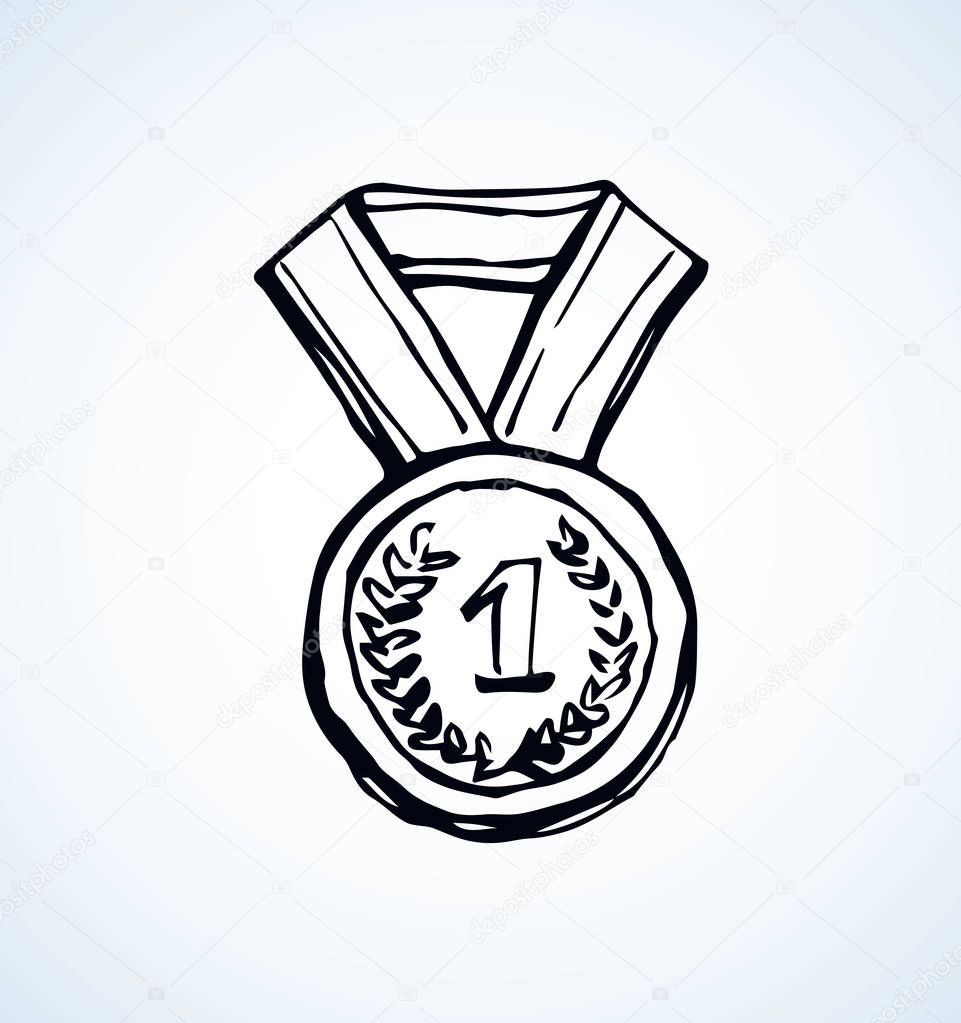 Medal. Vector drawing