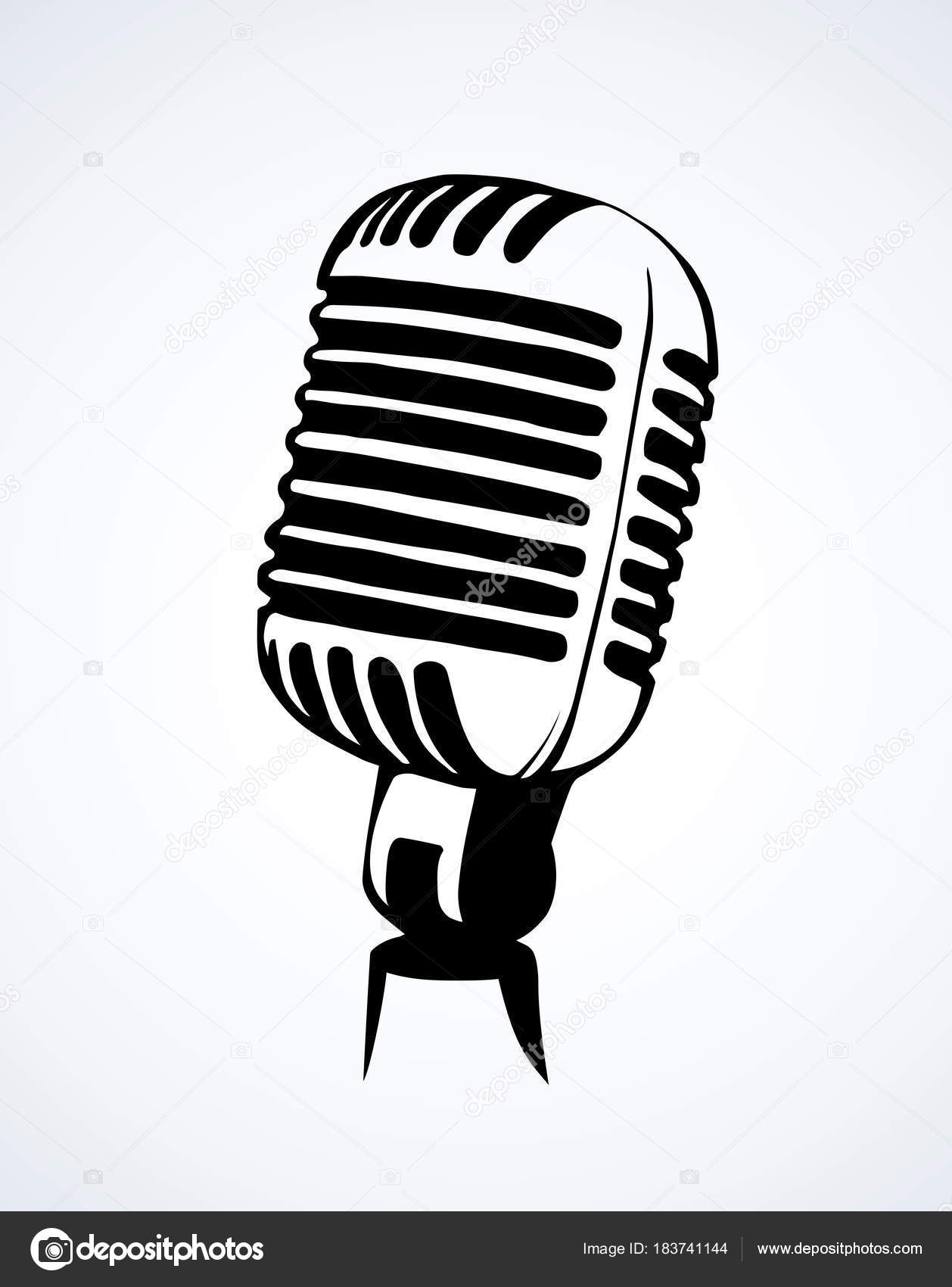 Microphone Dessin vectoriel image vectorielle par Marinka Microphone Dessin vectoriel image vectorielle par Marinka