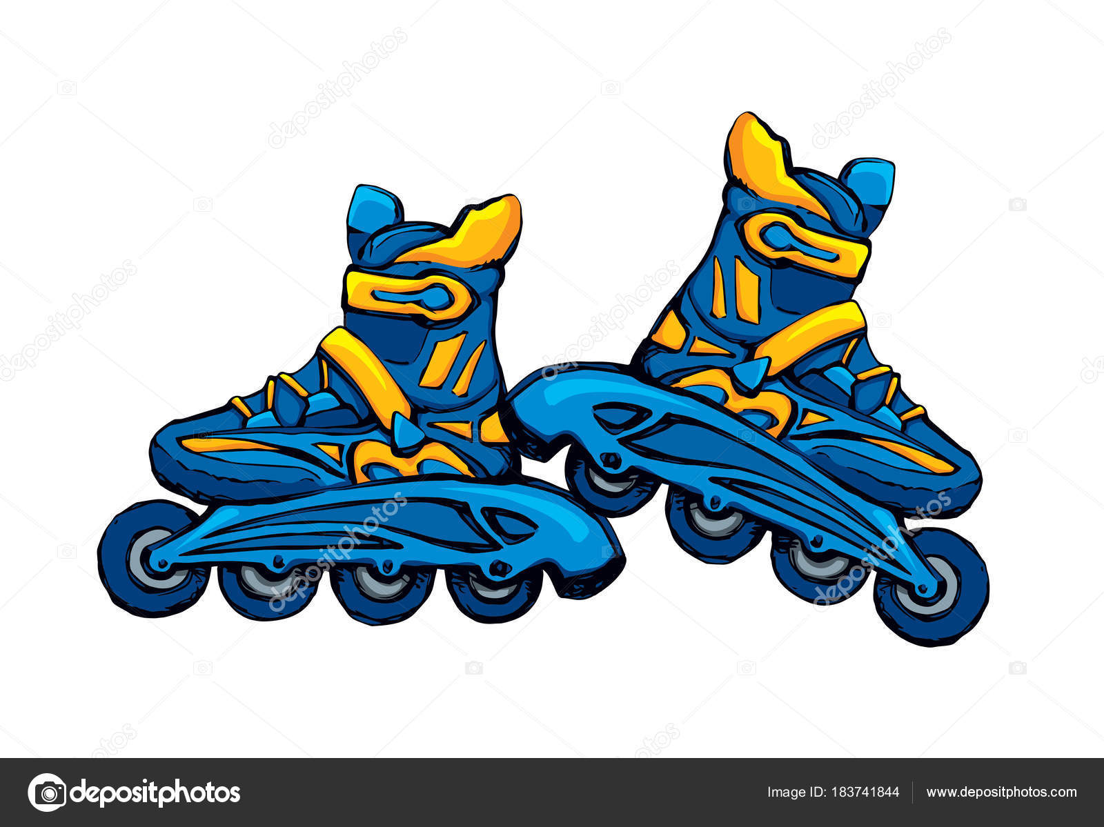 Roller Skate. Dessin vectoriel image vectorielle par Marinka