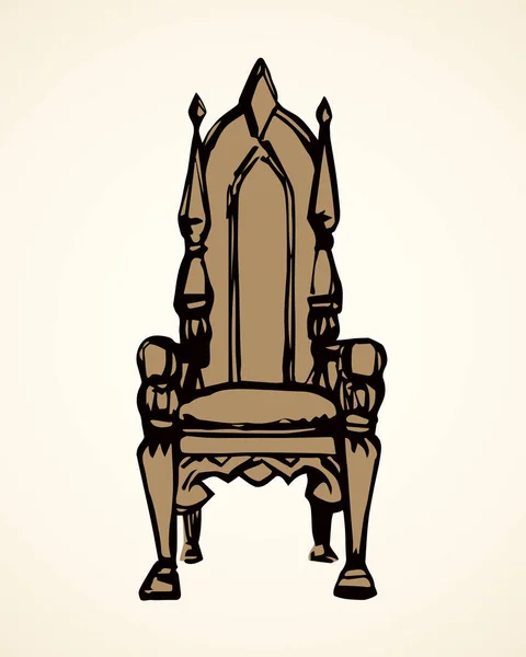 Throne. Vector drawing — Stock Vector