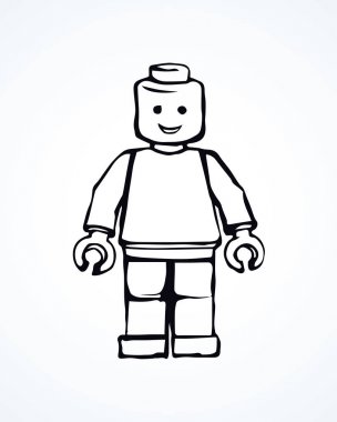 Lego. Vektör çizim 