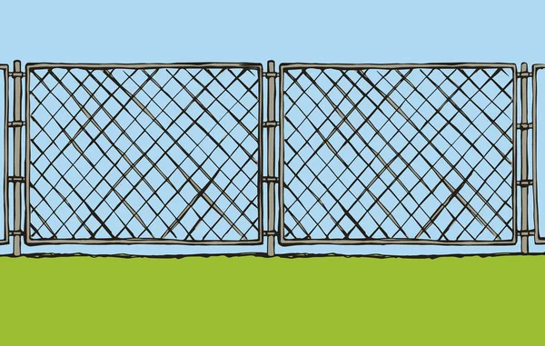 Kerítés. Vektoros rajz — Stock Vector
