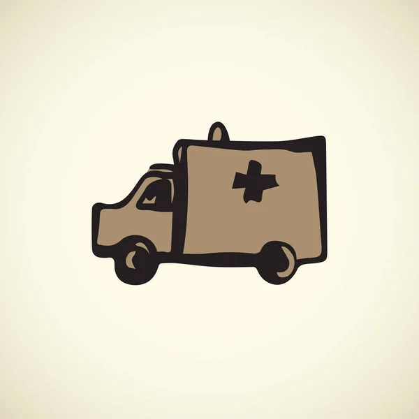 Ambulancia. Dibujo vectorial — Archivo Imágenes Vectoriales