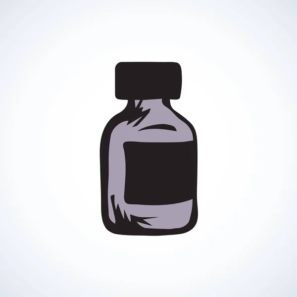 錠剤の瓶。ベクトル描画 — ストックベクタ