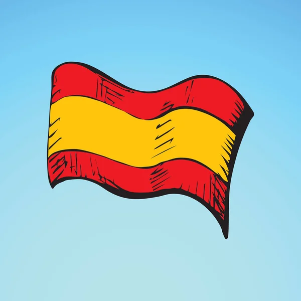 Flagga. Vektorritning — Stock vektor