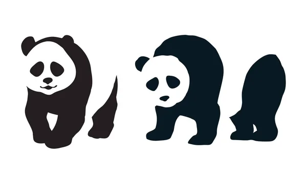 Panda. Vektoros rajz — Stock Vector