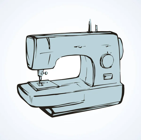 Máquina de costura. Desenho vetorial — Vetor de Stock