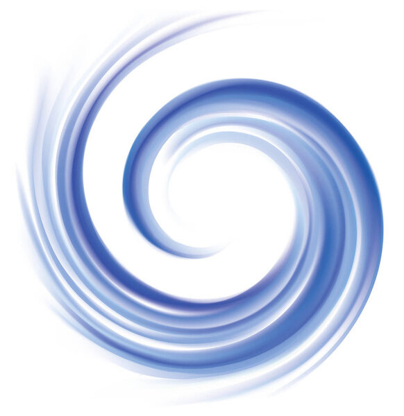 Vector background of cobalt swirling water texture 