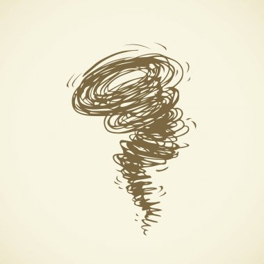 Kasırga. Vektör çizim