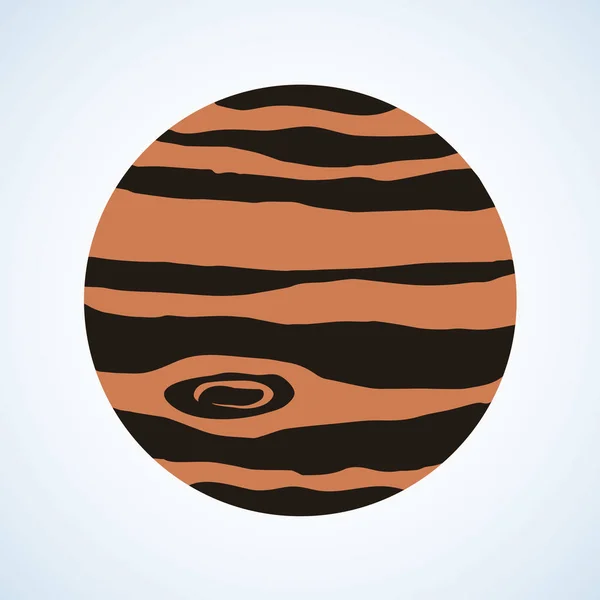Юпитер. Векторный рисунок — стоковый вектор