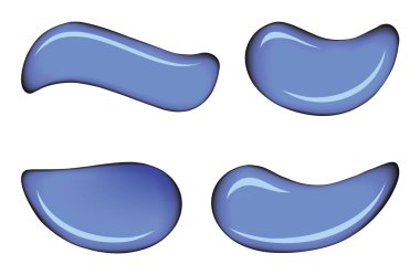 Beyaz deri kozmetik krem vektör damla