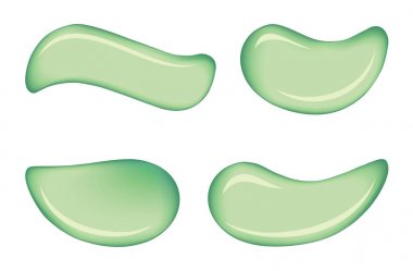 Beyaz deri kozmetik krem vektör damla