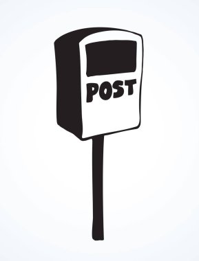 Posta kutusu. Vektör çizim