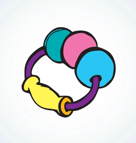 Rattle. Vector drawing Stock Vector Image by ©Marinka 278853734