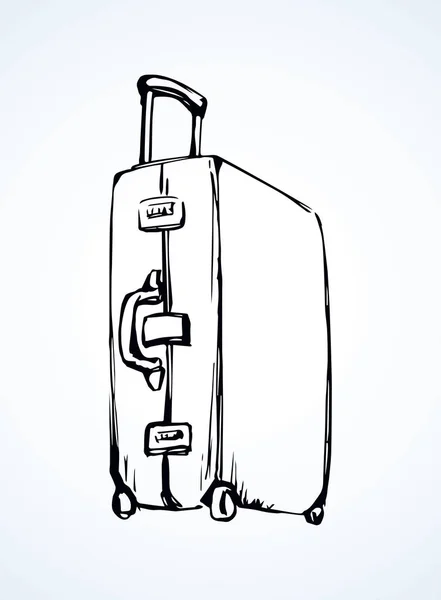 Une valise. Dessin vectoriel — Image vectorielle