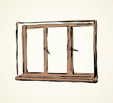 Pencere. Vektör çizim