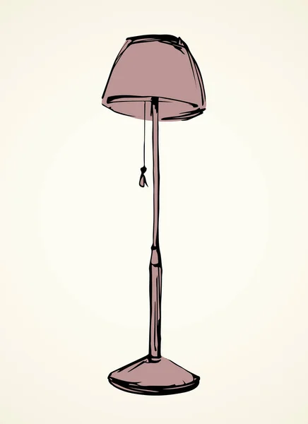 Lampe d'ombre. Dessin vectoriel — Image vectorielle