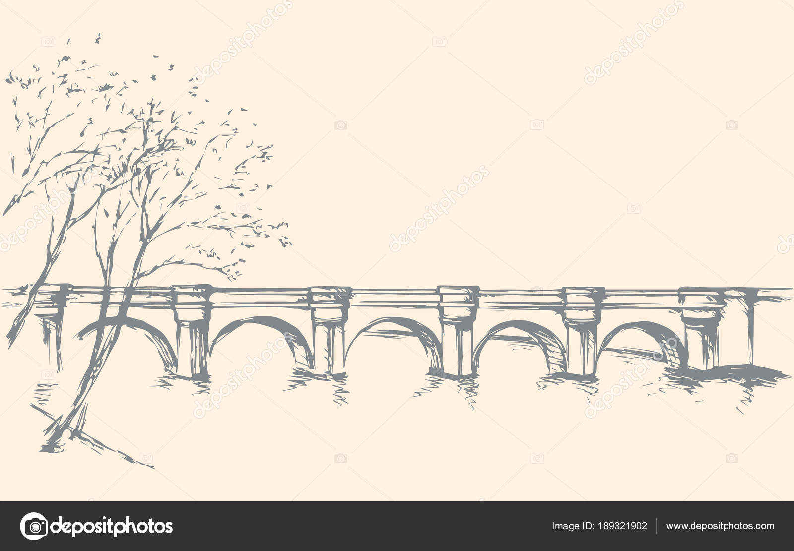 Stone bridge over river sketch | Bridge drawing, Landscape drawings,  Landscape pencil drawings