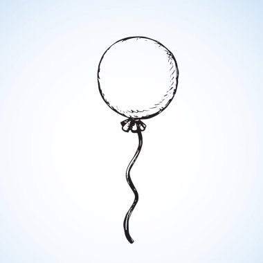 Şişme balon. Vektör çizim