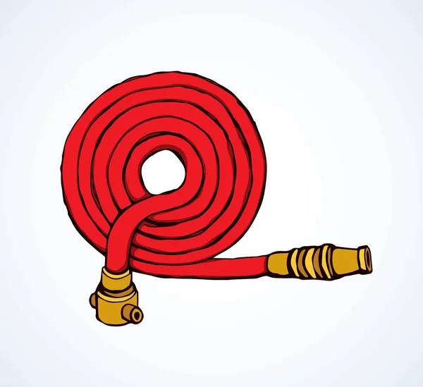 Fire hose. Vector drawing — Stock Vector